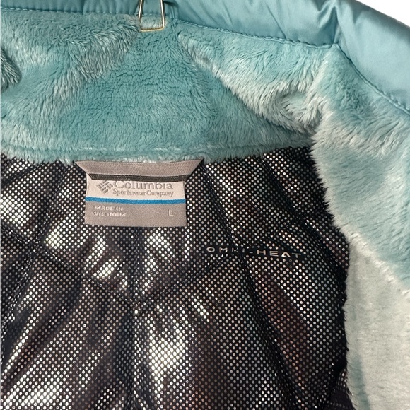 Columbia Omni-Heat Insulated Puffer Vest Women’s Large Teal Blue - Picture 4 of 6